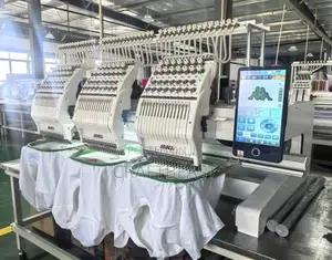 3-heads Embroidery Machine 400by500mm (15.7 By 19.6inches)