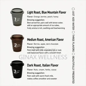 3-in-1 Premium Black Coffee Capsules for Energy and Focus (36capsules)