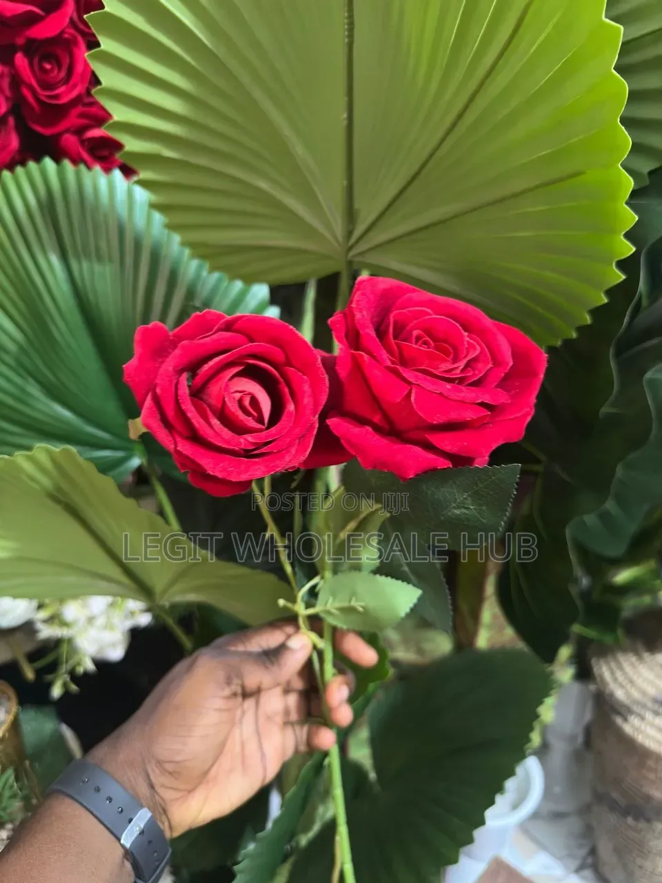 5pcs Artificial Decorative Rose Flower