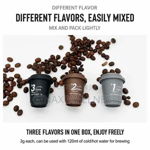 3-in-1 Premium Black Coffee Capsules for Energy and Focus (36capsules)