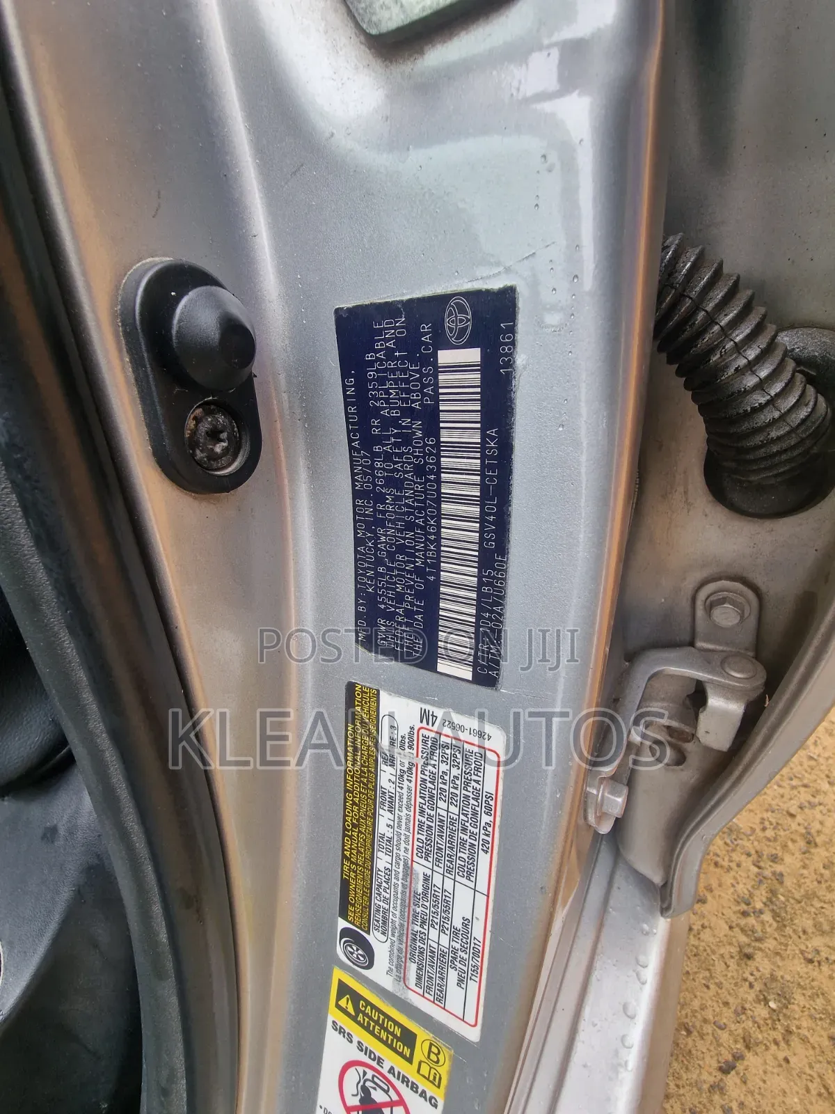 Toyota Camry 2007 Silver