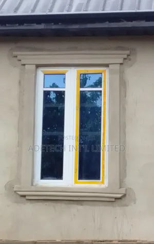 Upright Aluminium Casement Window With Net and Burglary Proof