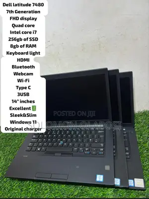 Laptop Dell Latitude 7480 8GB Intel Core i7 SSD 256GB