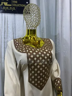 Embroidered Stone Kaftan