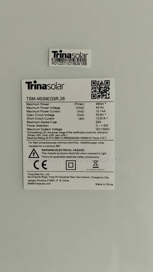 460w Trina Solar Panels