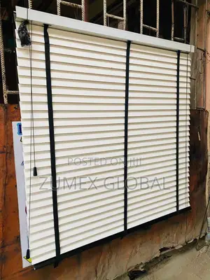 Off White Wooden Blind