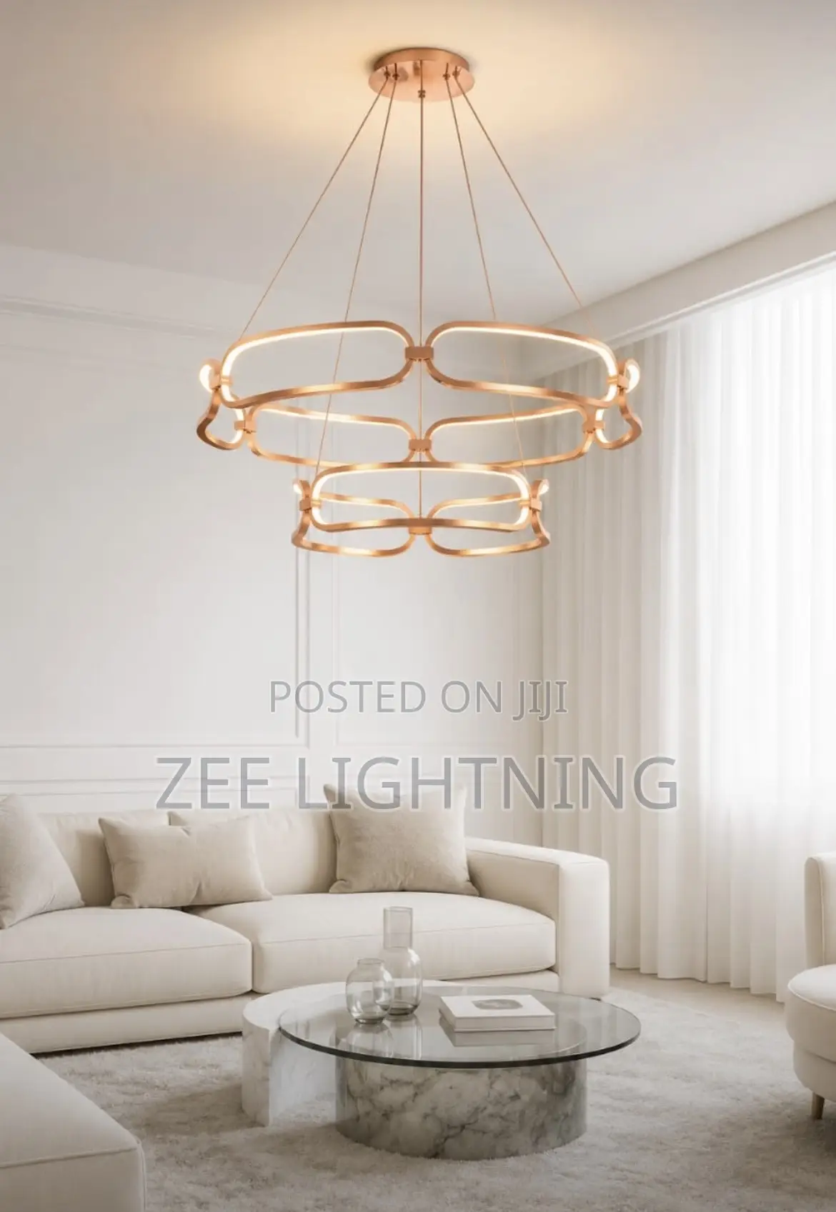 Double Step Chandelier (Size 600mm)