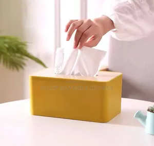Desktop Wooden Tissue Holder