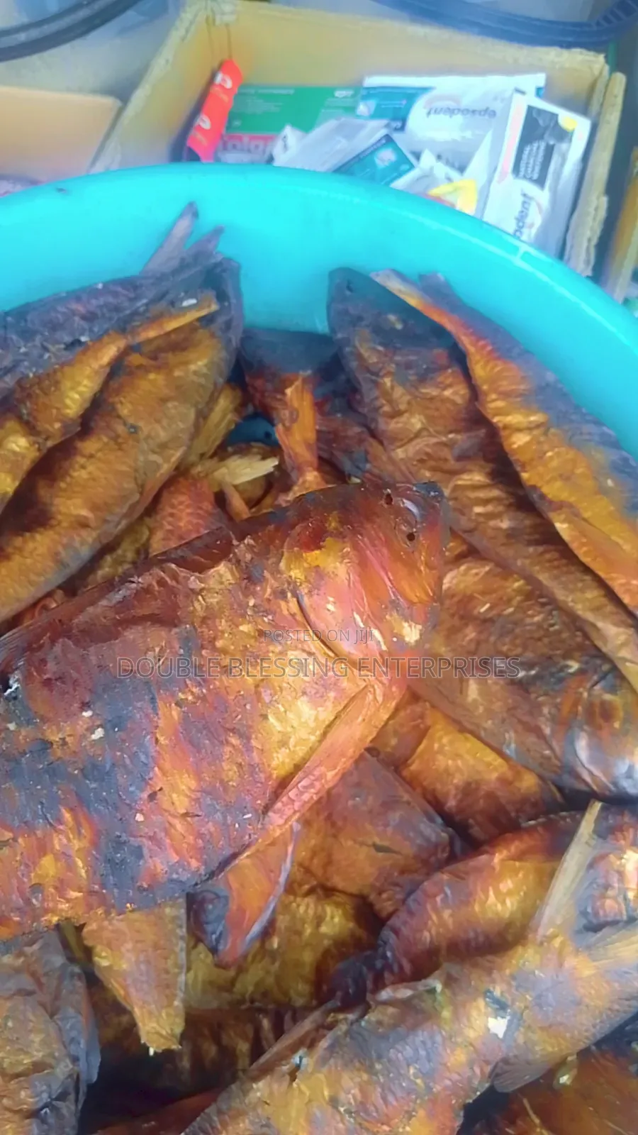 Fresh Dry Seafood In Agbowo Ui Ibadan Catfish, Bonga, Crayfish, Prawns