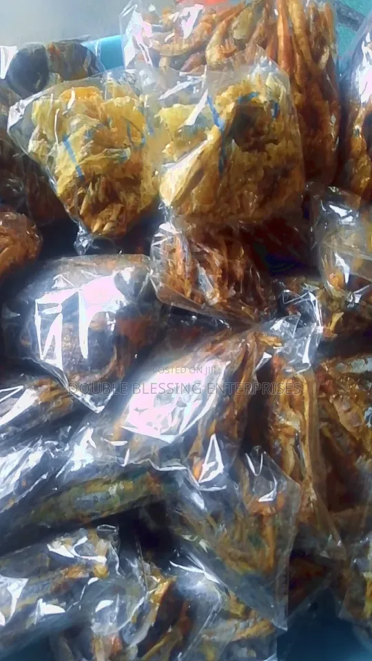 Fresh Dry Seafood In Agbowo Ui Ibadan Catfish, Bonga, Crayfish, Prawns