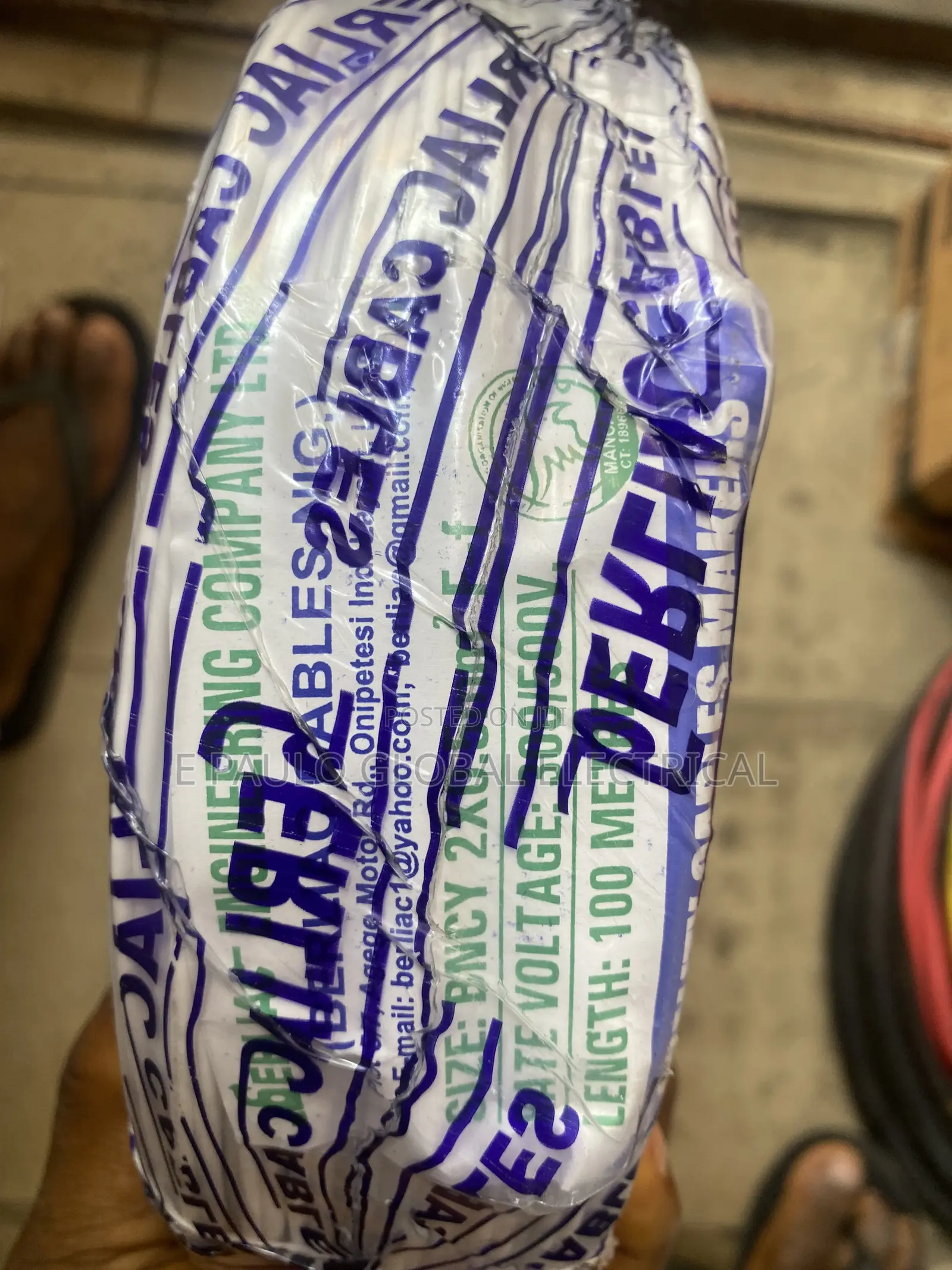 1mm 2core Flex Cable Nigeria by 100meters