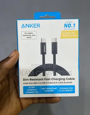 Anker Zolo Usb-C to Usb-C Cable (6 Ft, 240w, Braided)