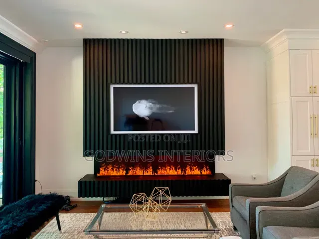 Led Water Mist Fireplace 100cm