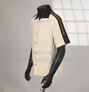 Top Notch Luxury Men's Shirts Louis Vuitton Best Quality Well Banded