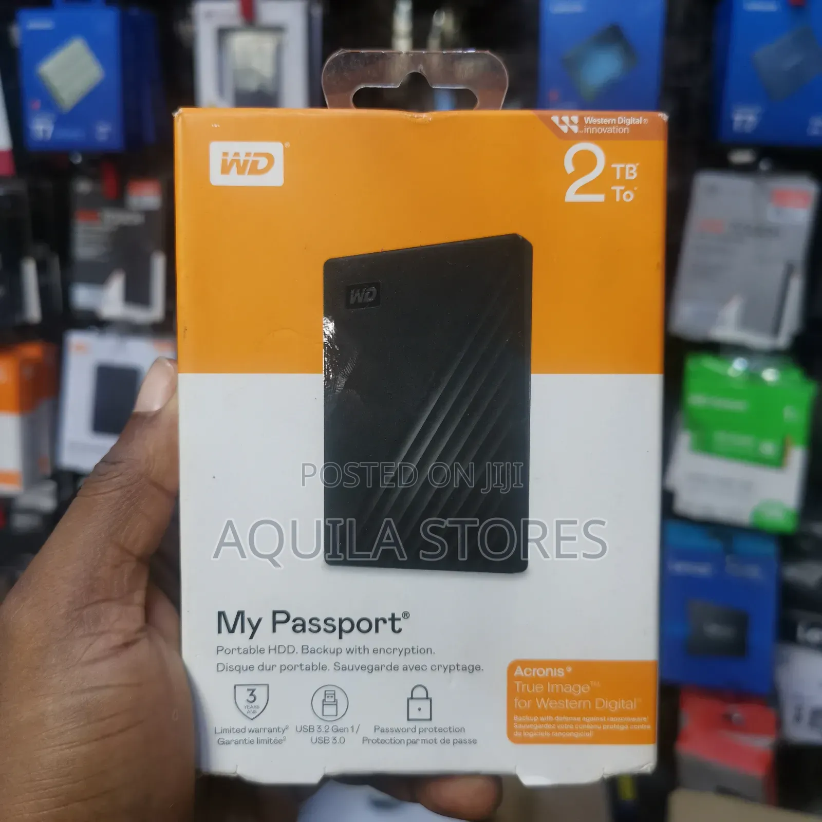 Wd 2tb My Passport Portable HDD