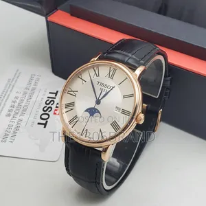 Tissot 1853 Luxury Men's Quartz Leather Wristwatch – Moonphase Edition