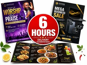 Pro Quality Flyer Design For Event, Sales Or Business 6 Hour Delivery