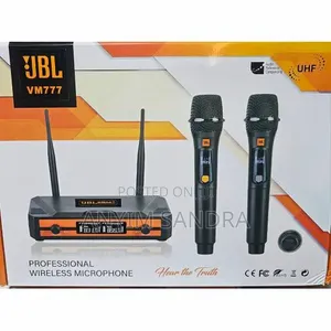 JBL Vm777 Wireless Microphone With Rechargeable Batter