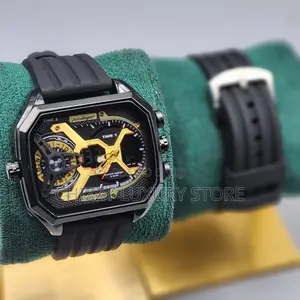 Poedagar Quality Luxury Rubber Strap Wristwatch
