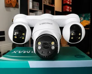 V380max Triple Lens Solar PTZ Camera
