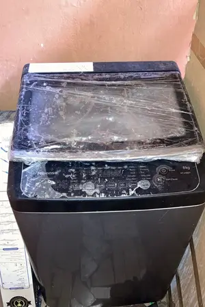 8kg” Hisense Top Load Automatic Inverter Washing Machine. With Pipes