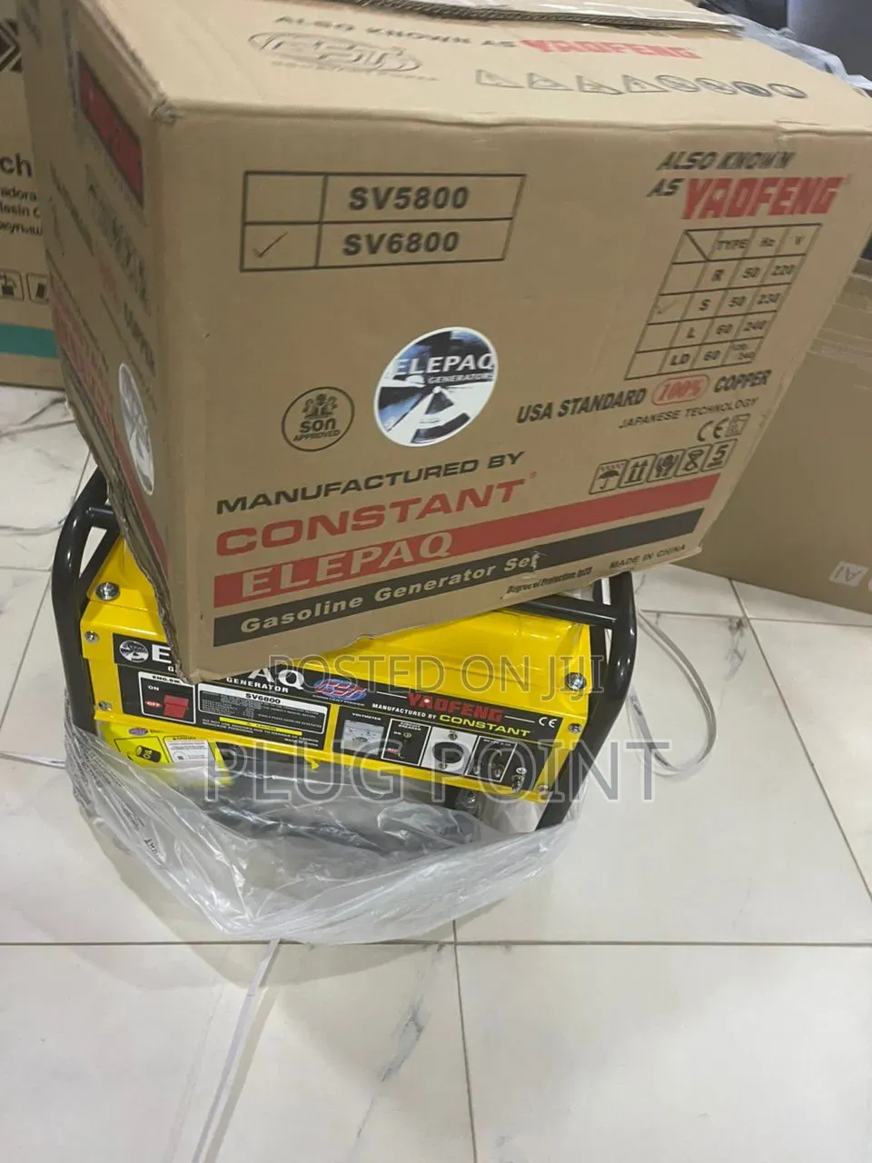 Elepaq Sv6800 Powerful 4.5kva Backup Generator