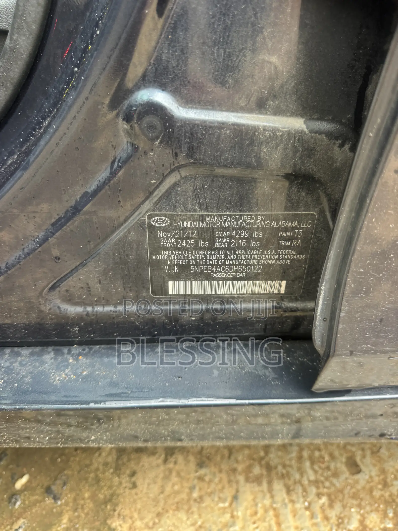 Hyundai Sonata 2012 Black
