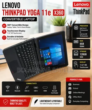 Laptop Lenovo ThinkPad Yoga 8GB Intel Core i3 SSD 128GB
