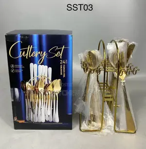24pcs Cultlary Set Gold