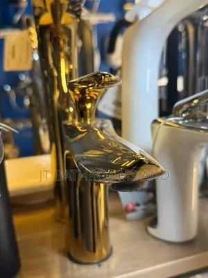 Luxury Gold-Plated Basin Mixer Tap, for Bathroom Sink