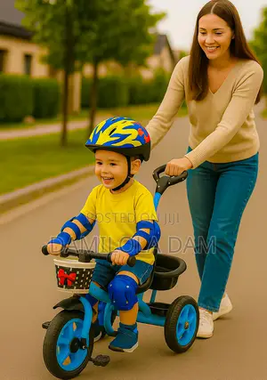 Kids Bicycle With Pusher And Protection Guards