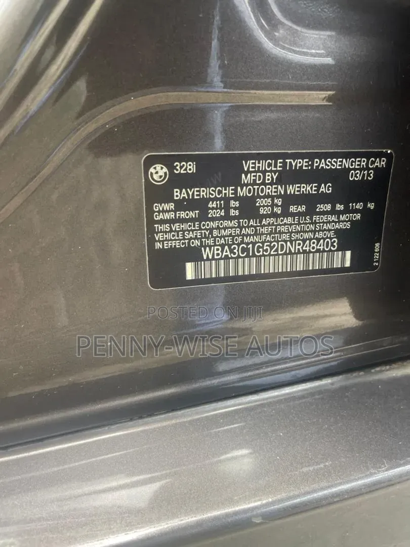 BMW 328i 2013 Gray