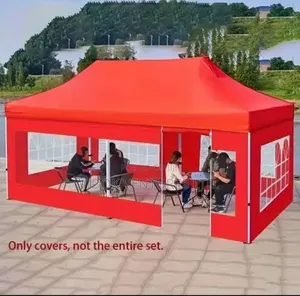 Foldable Canopy 10 X 20ft With 4 Side Covers Imported K