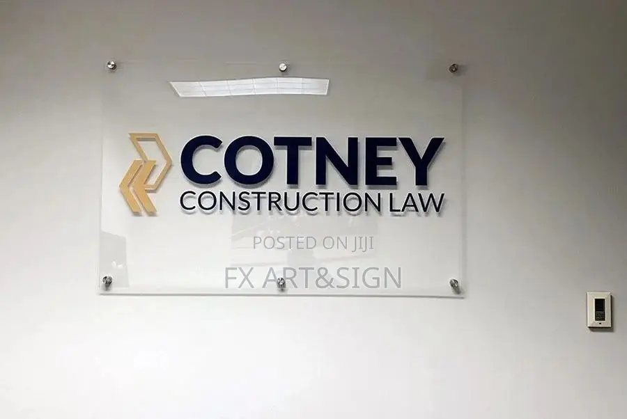 Wall Mounted Acrylic Sign