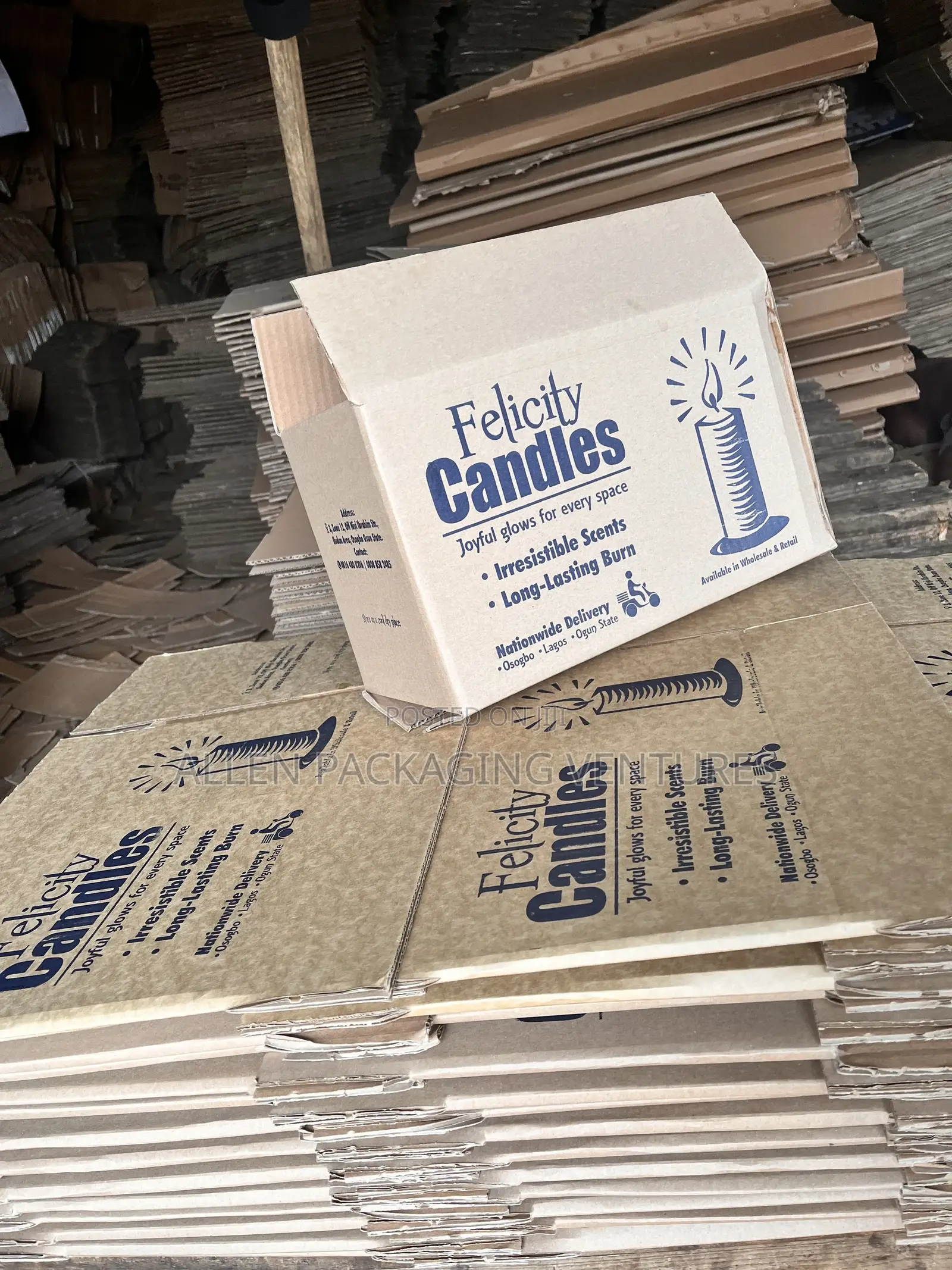 Brown Candle Carton Box