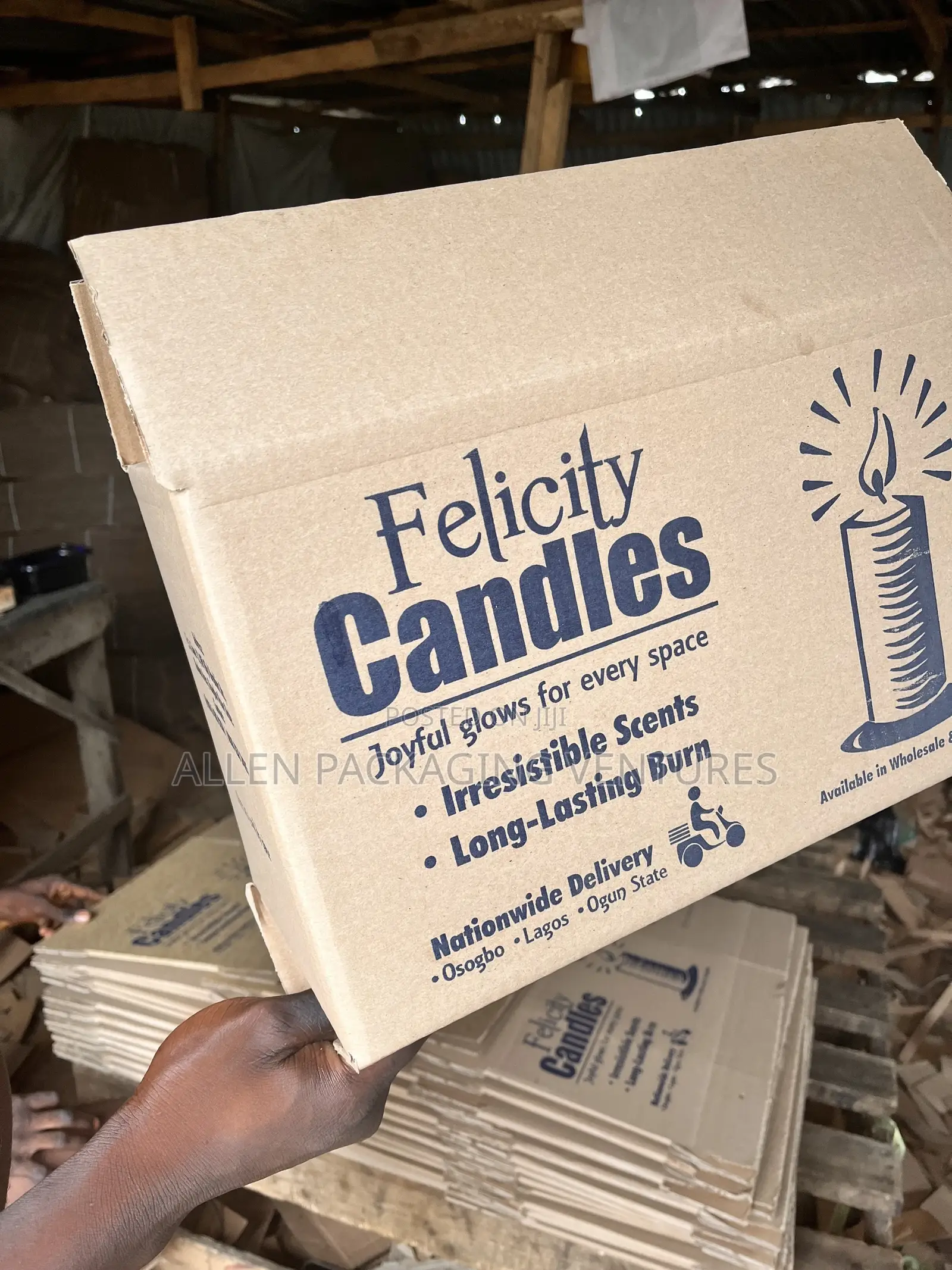 Brown Candle Carton Box