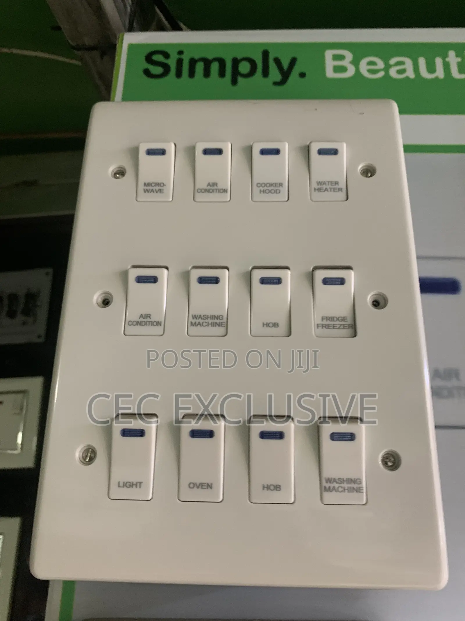 12gang Mk White Panel Switch
