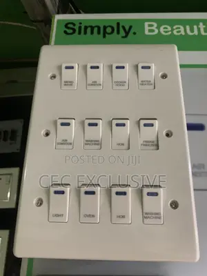 12gang Mk White Panel Switch