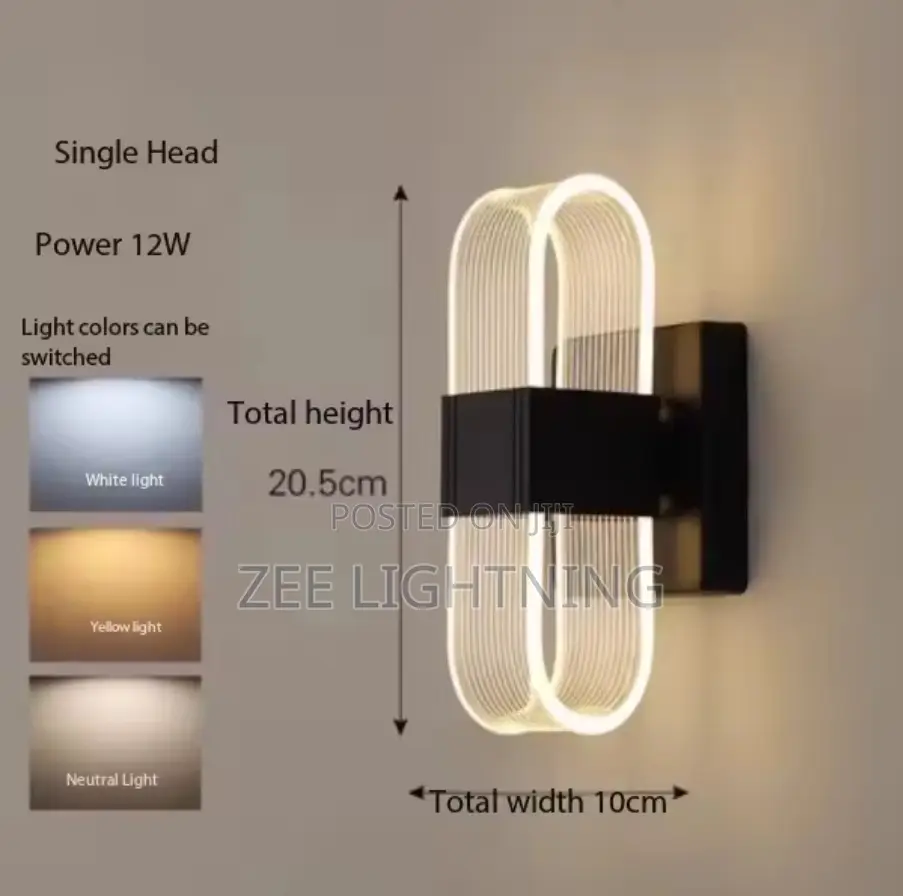 Led Simple Modern Design (Black and Gold)