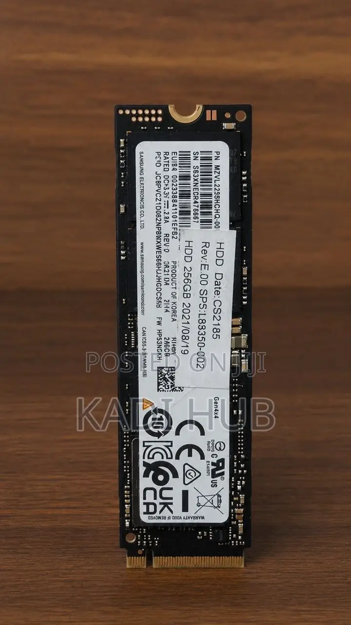 Samsung Nvme SSD 256gb