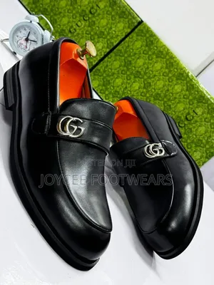 Gucci Designer Dull Leather Shoe With Flat Sol
