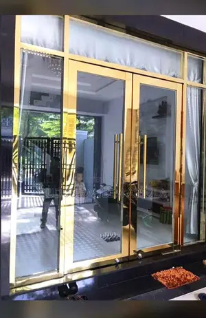 Stainless Entrance Door With Glass