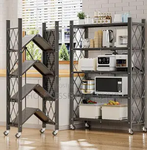 4 Layers Foldable Kitchen Rack/Shelf