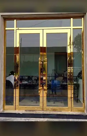 Stainless Entrance Door With Tampered Glass