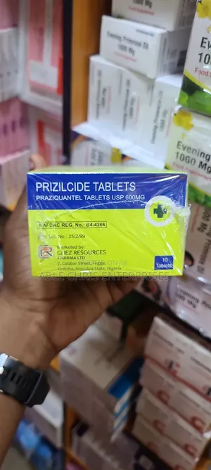 Prizilcide Tablets, Containing 600mg of Praziquantel Per Tablet.