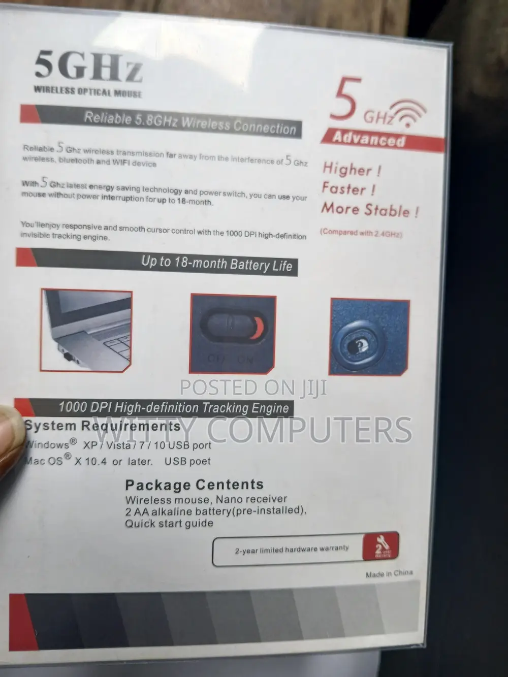 Wireless Bluetooth Mouse 5.0