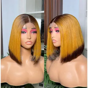 Human Hair Wigs/18-24inch/Curl+Water Wave+Braided/Lace Frontal/Lagos