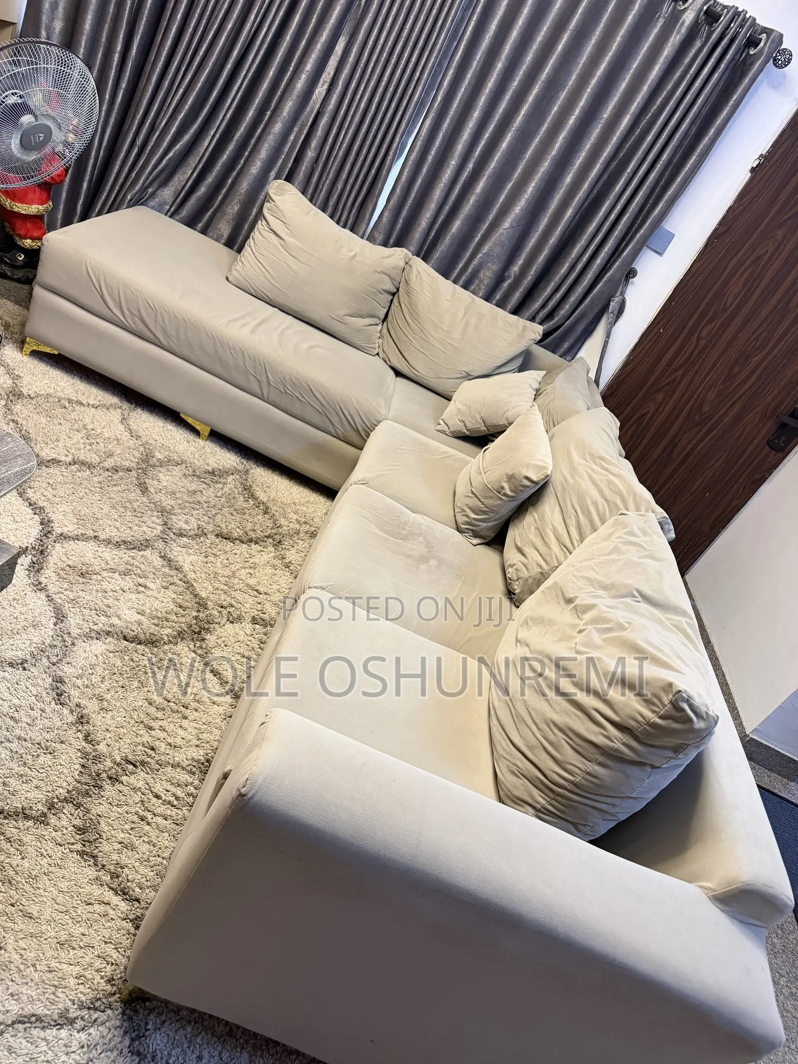L- Shaped Neatly Used Sofa