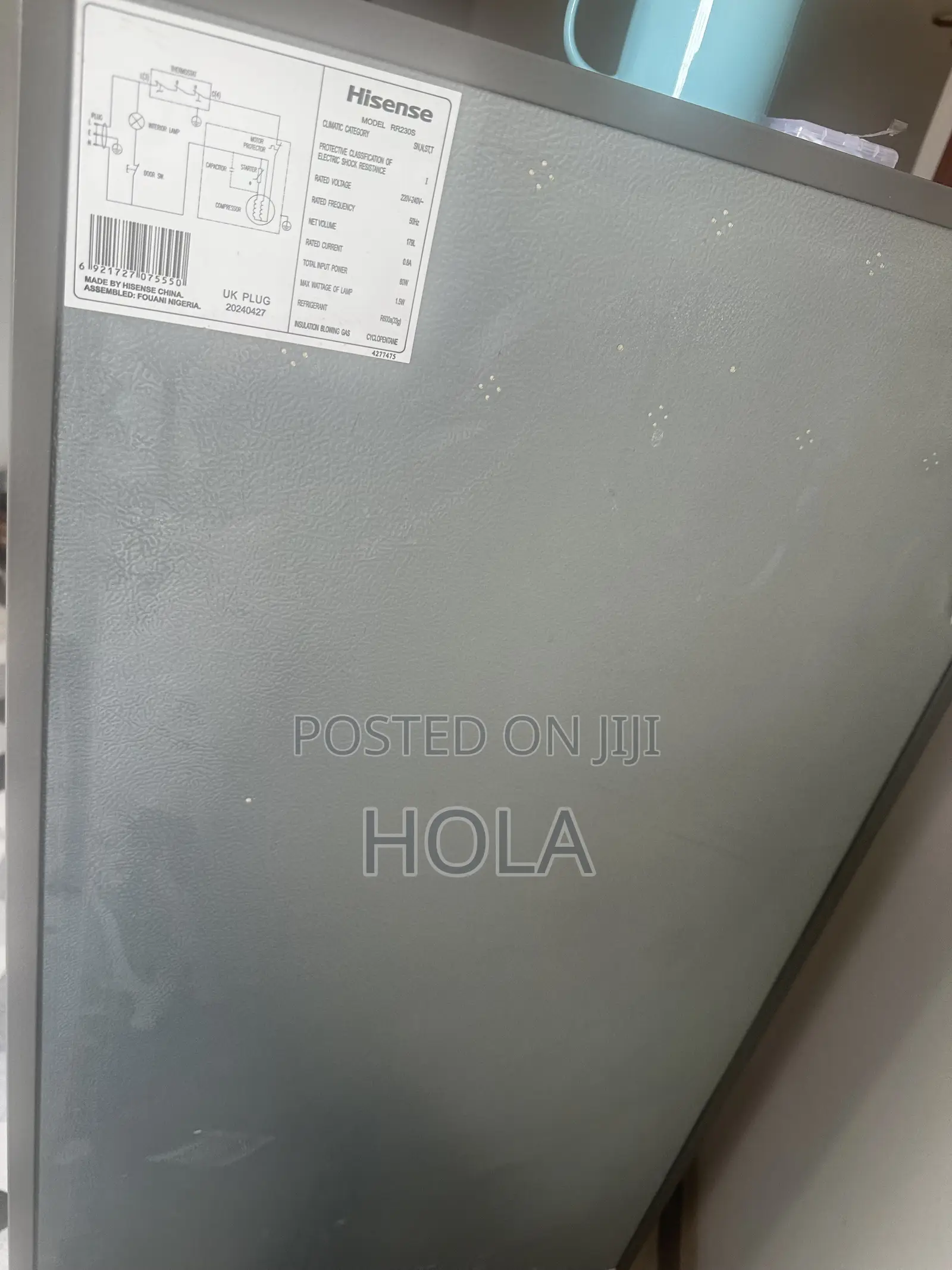 Hisense Fridge 179l