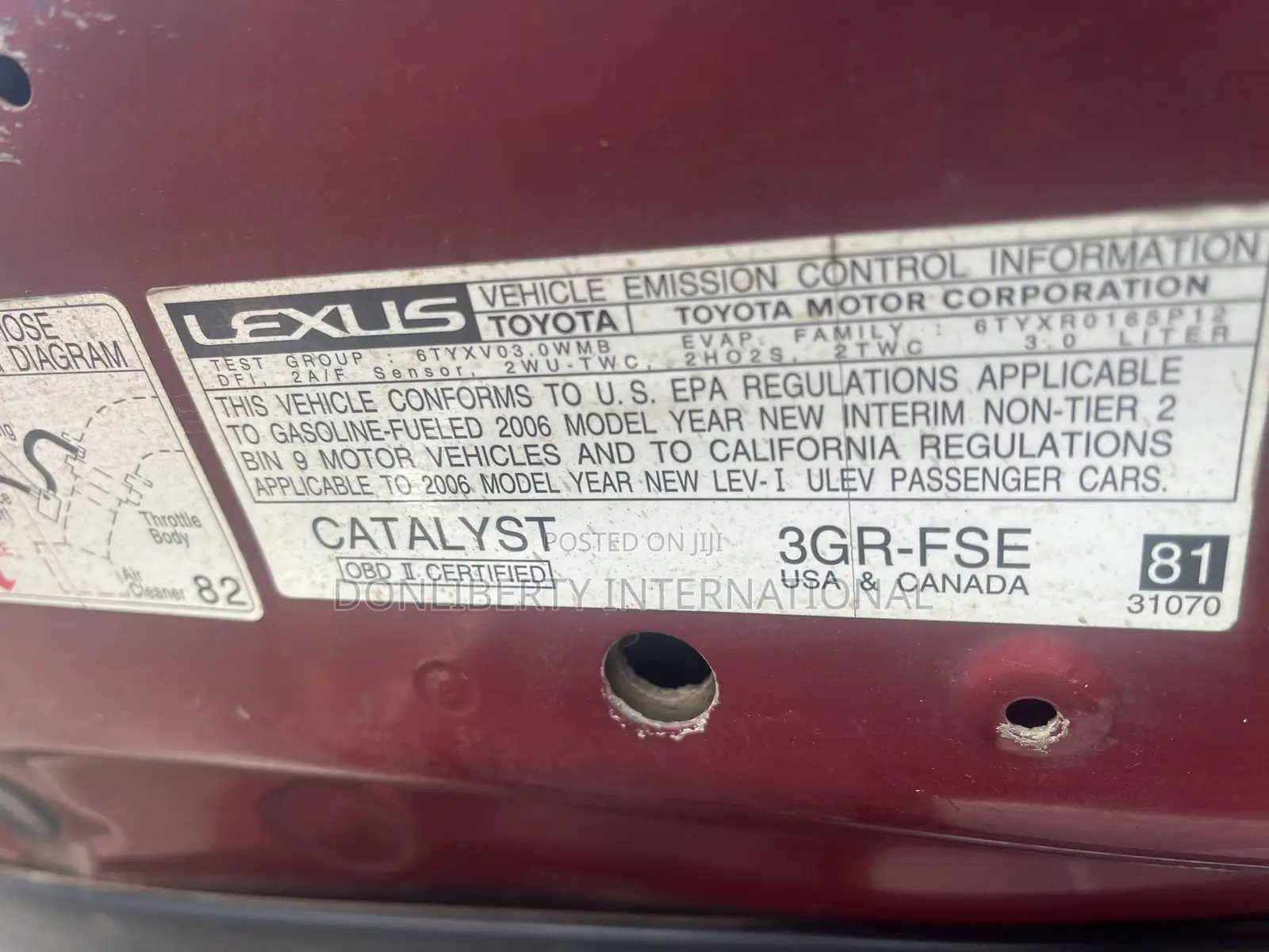 Lexus GS 2006 Red